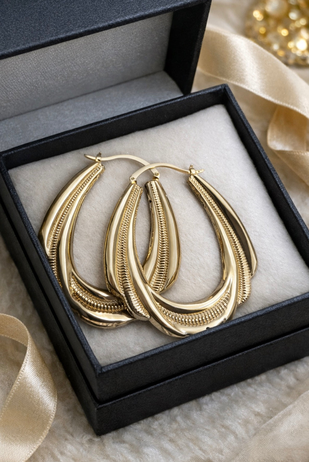Catalina Wave Hoop Earrings
