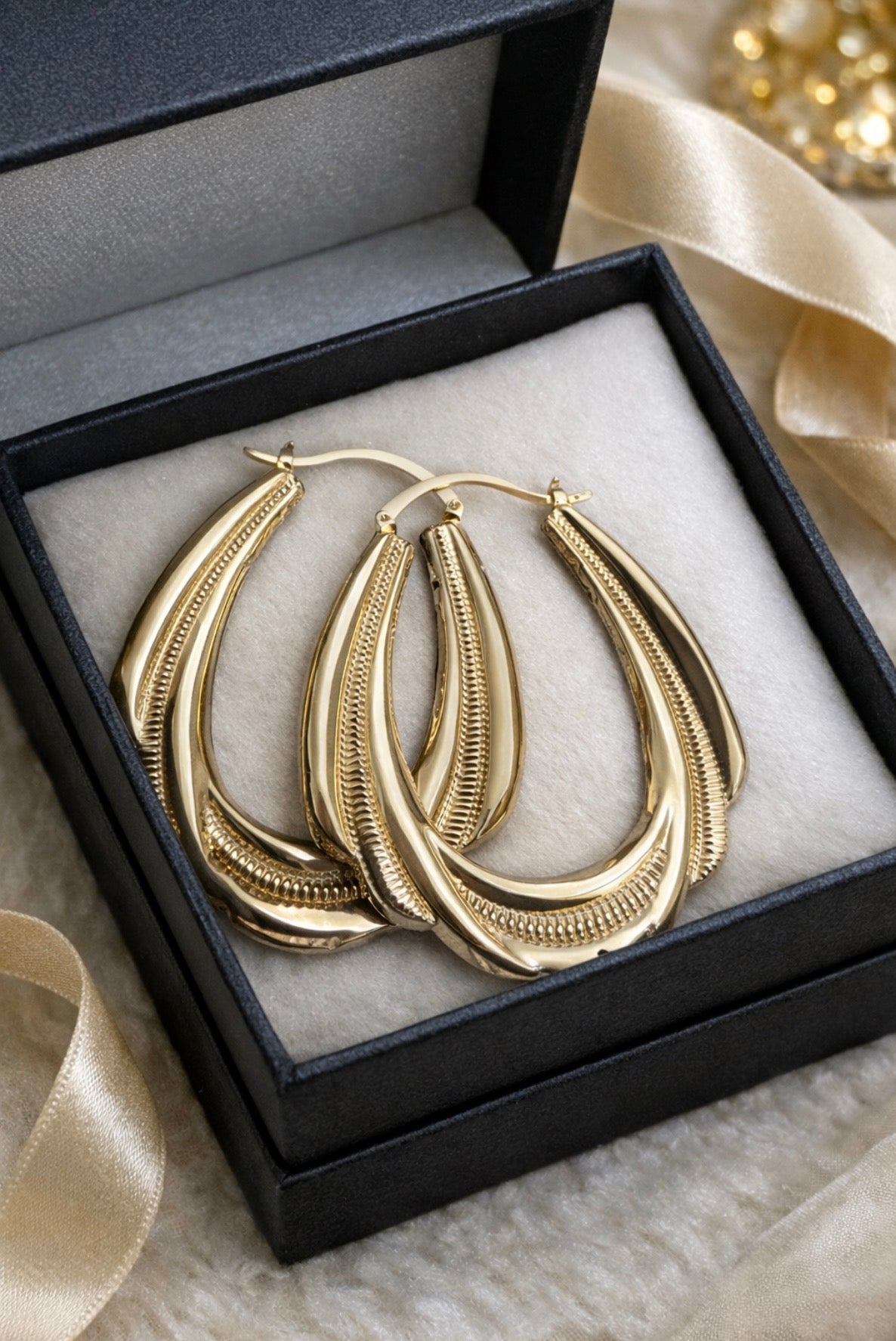Catalina Wave Hoop Earrings
