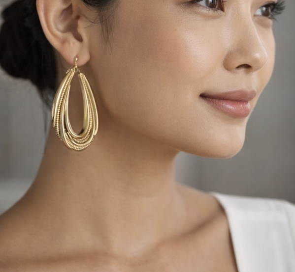 Catalina Wave Hoop Earrings