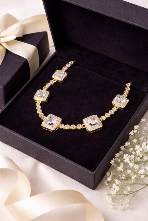 Milano Crystal Halo Bracelet