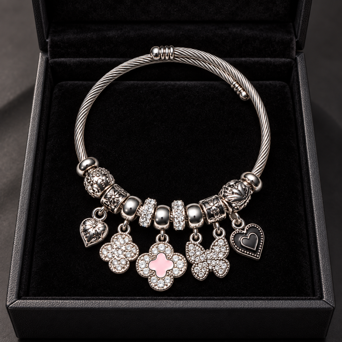Rosalie Crystal Charm Bracelet