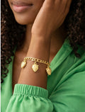 Zuri Strawberry Charm Figaro Bracelet
