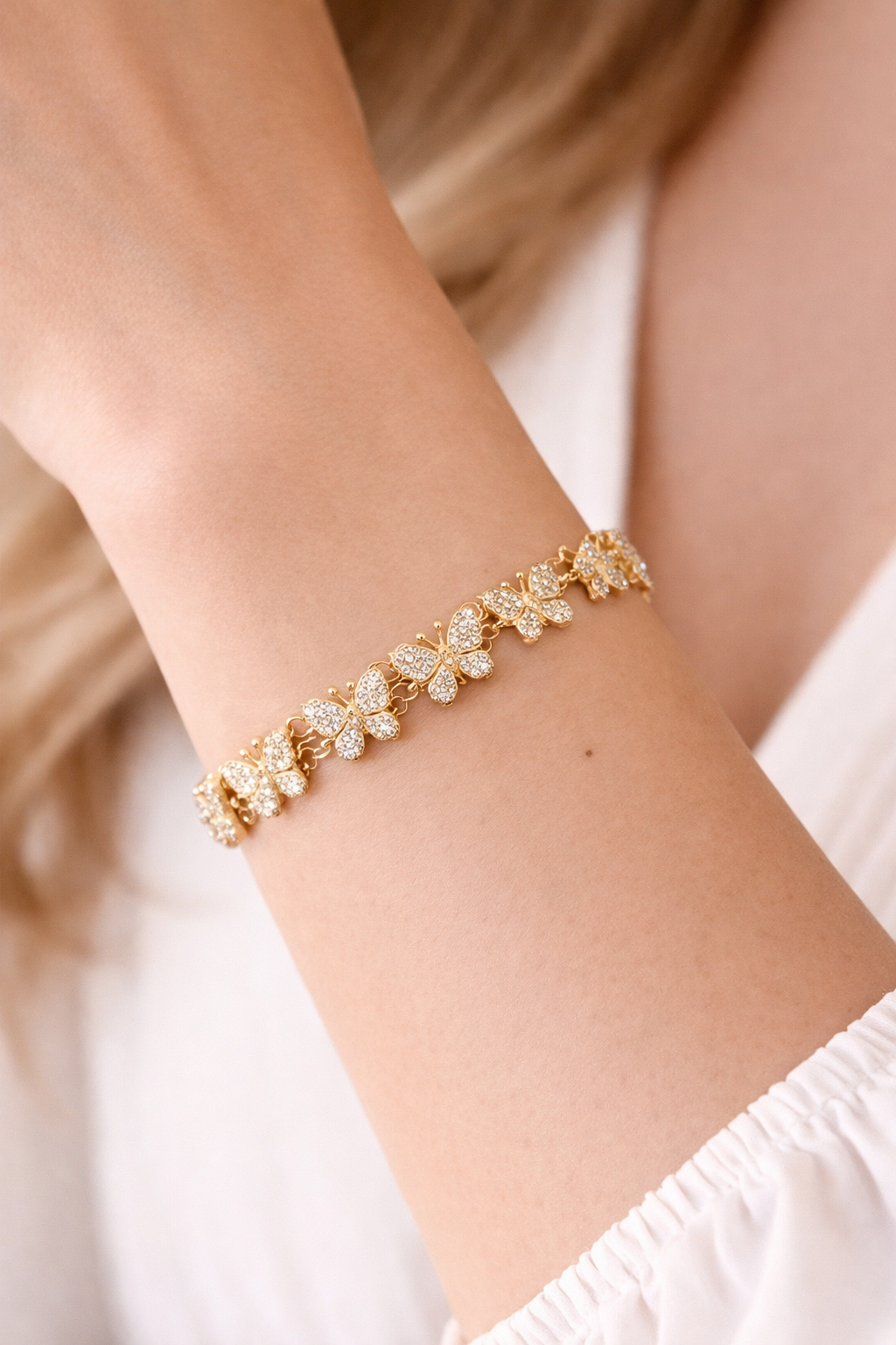 Mariposa Crystal Butterfly Bracelet
